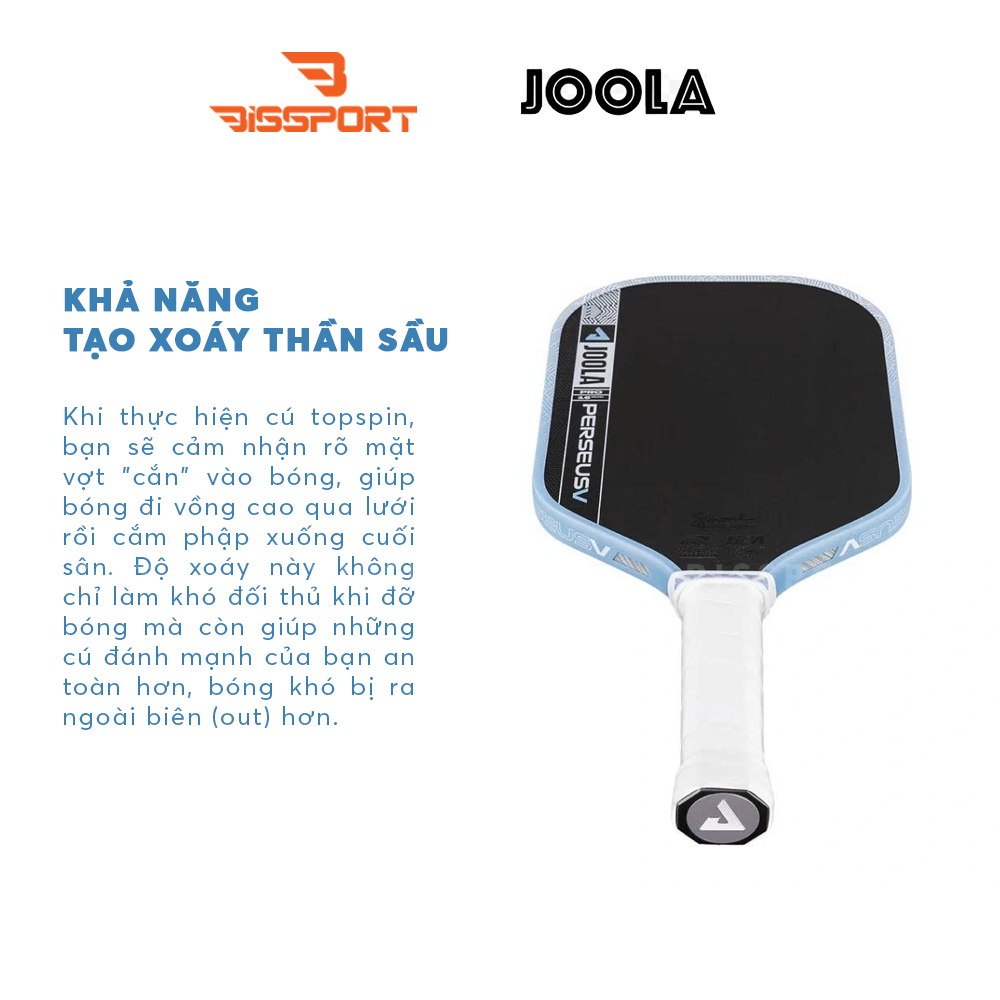 Vợt Pickleball JOOLA Perseus Gen 5 Simone Jardim Chính Hãng - Volley Phản Xạ Nhanh - Cân Bằng Ổn Định - Kiểm Soát Tối Ưu